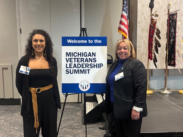 Sue Fisher at Michigan Veterans Leadership Summit